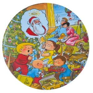 Vintage Family Circus Bil Keane Christmas Plate‎ Hoyle Collectibles 1980